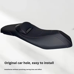 Conjunto de Asiento Modificado de Cuero PU Impermeable de Alta Resiliencia que Reduce la Altura del Asiento para Motocicleta - Product Image 2