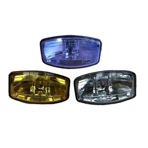 Lampu Kabut LED H7, Lensa Kaca 9 Inci 24V Putih/Kuning/Biru H7 untuk Truk Lampu Depan Daya Tinggi