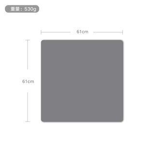 Tapis de protection en silicone pour plan de travail de cuisine, gris semi-transparent, isolant thermique, imperméable, antidérapant, découpable, résistant au four - Product Image 5