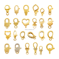 Bijoux fins 18K or massif avec laboratoire diamant homard fermoir ouvert bracelet à bricoler soi-même collier composant bijoux pour personnalisé
