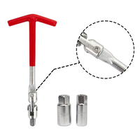 Clé à bougie universelle de précision, outil de démontage, clé à douille pivotante de type T de 16 mm et 21 mm pour l'entretien des moteurs à essence