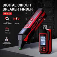 Détecteur de disjoncteurs rechargeable haute précision HEDAO NF-824 avec écran LCD, testeur de prises GFCI 90-230V AC pour circuits électriques
