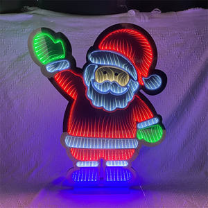 Nouvelle conception, logo personnalisé, LED RVB, miroir magique 3D, miroir infini multicouche, décoration de miroir, enseigne au néon - Product Image 4