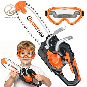 En gros, Jouets en plastique pour enfants garçons, Kit de modèle d'outils de réparation STEAM pour jeu d'imitation, comprenant perceuse électrique, tronçonneuse et meuleuse d'angle - Product Image 1