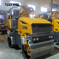 LTMG Road Construction Equipment 1.5ton Road Rollers Prix Compactor 1500kg Diesel Engine Road Roller