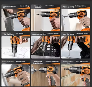 Kit Trapano Senza Fili |   <span class=keywords><strong>Set</strong></span> di <span class=keywords><strong>Attrezzi</strong></span> Multiuso per Riparazioni Hardware |   <span class=keywords><strong>Set</strong></span> di <span class=keywords><strong>Attrezzi</strong></span> Combinati per Auto ed Elettricisti, Kit di Utensili Elettrici per <span class=keywords><strong>Casa</strong></span> - Product Image 5