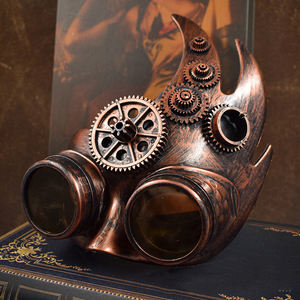 Masques steampunk d'Halloween les plus vendus pour les costumes de fête sur <span class=keywords><strong>Amazon</strong></span>, festival, masques mécaniques, fournitures de fête et de vacances - Product Image 2