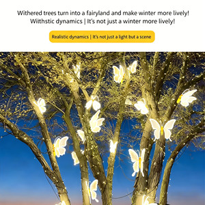 Luci da giardino a forma di <span class=keywords><strong>farfalla</strong></span>, impermeabili per esterni, illuminazione per creare atmosfera in cortile, luci per prato. - Product Image 4