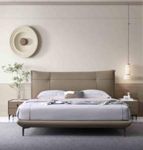 Роскошная современная кровать размера «<span class=keywords><strong>King</strong></span>-<span class=keywords><strong>Size</strong></span>» из мягкого дерева, каркас кровати для спальни, набор мебели - Product Image 1