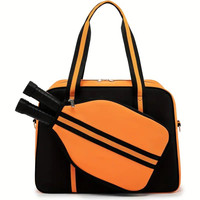 Sac de transport pour raquettes de pickleball en néoprène avec logo couleur personnalisé, capacité 30-40L pour raquettes, balles et accessoires - Utilisation adulte et enfant