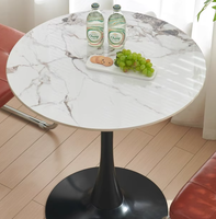 Table basse ronde en métal de 75cm-parfaite pour les cafés