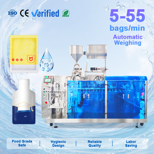 Máquina de Envasado Automática de Alta Precisión para Bolsas Doypack Preformadas, Líquido Nutricional Probiótico para Niños, Llenado y Sellado - Product Image 1