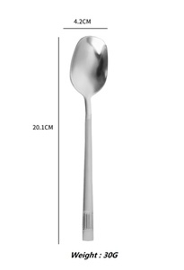 2024 nóng bán thép không gỉ dành cho người lớn súp uống muỗng dài xử lý Cà Phê Muỗng trà lớn muỗng - Product Image 6