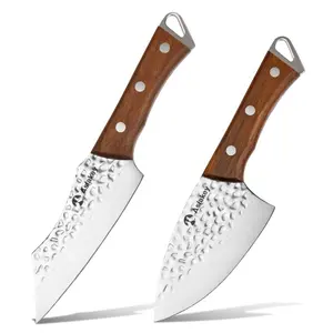 Wholesales 5 Inch Leather Sheath Cover Stainless Steel Hammer Blade Kitchen Bone Knifes