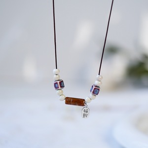 Collier pendentif Cadenas de <span class=keywords><strong>la</strong></span> Paix en céramique de Jingdezhen, style rétro chinois, longue chaîne ras-du-cou, bijoux faits main de style littéraire pour femme, cadeau pour elle - Product Image 2