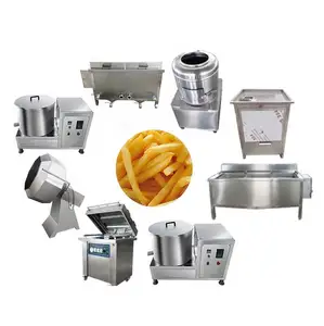 Línea de producción de patatas fritas, mini dedos semiautomáticos de calidad op