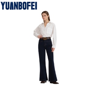 Quần <span class=keywords><strong>jean</strong></span> nữ YUANBOFEI dáng skinny, co giãn, ống thẳng, kiểu <span class=keywords><strong>bootcut</strong></span>, có túi trước, khóa kéo, phong cách thường ngày, dự tiệc mùa hè - Product Image 3