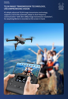 Drone GPS avec caméra 4K Wifi FPV Drone moteur sans balais RC Quadcopter pour enfants
