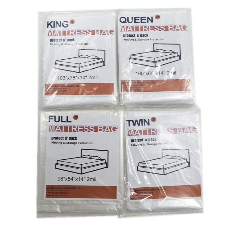Оптовая продажа с завода в Таиланде, пластиковый чехол для матраса, защитный матрас для перемещения и хранения