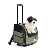 Sac à dos de transport pour animaux à roulettes, très populaire, pour chiens et chats, sac de voyage pour chiots avec roues, chariot pour chien OEM