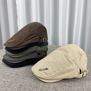 Boina de algodón transpirable estilo japonés retro para hombre, gorra británica de moda progresiva para las cuatro estaciones, una generación de sombreros. - Product Image 2