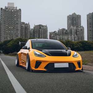 ชุดแต่งไวด์บอดี้สำหรับเทสล่า โมเดล <span class=keywords><strong>3</strong></span> สไตล์แฮคเกอร์ กันชนหน้า กันชนหลัง สเกิร์ตข้าง ฝากระโปรงหน้า สำหรับชุดแต่งเทสล่า โมเดล <span class=keywords><strong>3</strong></span> - Product Image 3