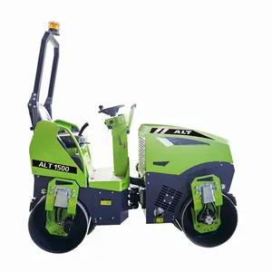 2 Tấn Trung Quốc Nhà Sản Xuất Giá Nhà Máy Nhựa Đường Thép Lăn Tandem Trống Rung Tĩnh Compactor Mini Road Lăn Đường