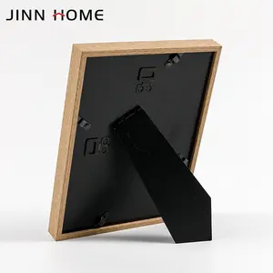 Jinn Home Double Matted 4x6 Wood Creative Photo Picture Frame Wall Table Display