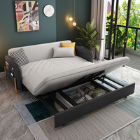 Canapé sectionnel de style européen moderne de luxe en gros direct d'usine canapé-lit en cuir léger bureau à domicile chambre à coucher hôtel minimaliste