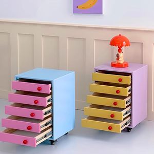 <span class=keywords><strong>Commode</strong></span> <span class=keywords><strong>de</strong></span> chambre à coucher moderne en pin massif violet, durable, à 5 tiroirs, <span class=keywords><strong>table</strong></span> <span class=keywords><strong>de</strong></span> <span class=keywords><strong>chevet</strong></span> design Dopamine avec poignées en acier - Product Image 3