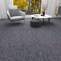 Dalles de moquette en PP pour bureaux et maisons, écologiques, ignifuges, antidérapantes, anti-chute de poils, couverture complète, à poils coupés modernes