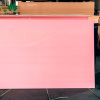 Panneaux MDF/HDF ignifuges 18 mm, feuilles FR-MDF à âme rouge résistantes au feu pour systèmes muraux, plafonds et cloisons d'hôtels et centres commerciaux