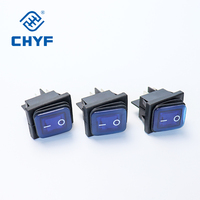 CHYF KCD4 interrupteur bateau étanche 6 broches interrupteur de verrouillage 4 broches SPST/SPDT16A 30A étanche avec lumière 12v 24v interrupteur d'alimentation à bascule