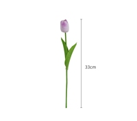 Dekorasi Hari Valentine Bunga Pernikahan Buatan dari PU Lembut dengan Sentuhan Nyata Buket Bunga Tulip Putih Dekorasi Rumah Tulip