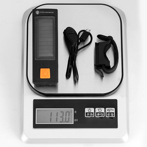 Cyclingbox – phare Led solaire pour vélo, Rechargeable, avec klaxon, 4 modes, étanche Ip4, pour la conduite en VTT - Product Image 1