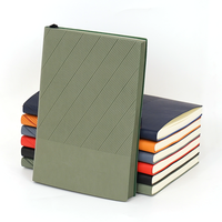 Carnet de notes professionnel A5 en cuir rigide avec pendentif métallique, reliure thermique, cadeau promotionnel