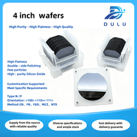 Oblea de Silicio Monocristalino de 4 Pulgadas Tipo N/P con Orientación Personalizada y Resistividad para I+D