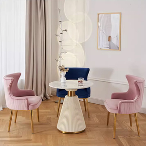 <strong>Contemporary</strong> Modern Style Metal Side <strong>Table</strong> Italian Design Round <strong>Bed</strong> Side <strong>Table</strong> Marble Coffee <strong>Table</strong> - Product Image 4