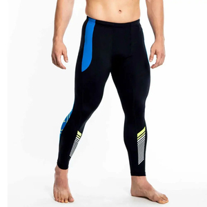 Leggings de compression pour homme de qualité supérieure, en spandex/polyester, longueur intégrale, taille élastique, séchage rapide, respirant, pour la gym, l'entraînement et la course à pied - Product Image 3