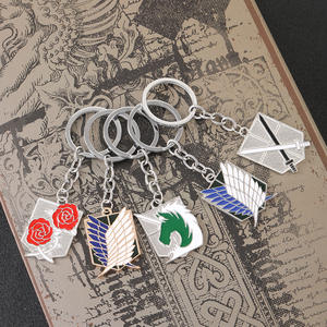 Nueva llegada Shingeki No Kyojin Attack on Titan Llavero de coche de metal - Product Image 3