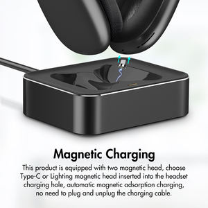 ชุดหูฟังเดสก์ท็อปแบบพกพา หูฟัง แท่น<span class=keywords><strong>ชาร์จ</strong></span> แท่น<span class=keywords><strong>ชาร์จ</strong></span>หูฟัง แท่น<span class=keywords><strong>ชาร์จ</strong></span>สำหรับแอร์พอด แม็กซ์ 1&<span class=keywords><strong>2</strong></span> - Product Image 4