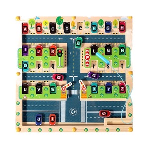 <span class=keywords><strong>Jeu</strong></span> de société éducatif en bois Montessori personnalisé pour enfants, labyrinthe de couleurs et de nombres, apprentissage <span class=keywords><strong>du</strong></span> stationnement, cadeaux pour enfants - Product Image 2