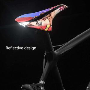 เบาะจักรยานเสือภูเขาหนัง PU นุ่มสบาย พร้อมสปริงขนาดใหญ่แบบโปร่ง ระบายอากาศได้ดี - Product Image 2