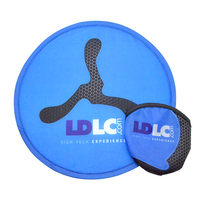 Ventilateur pliable avec logo OEM, disque volant pour enfants avec étui, ventilateur manuel pliable en nylon rond pour l'été/l'hiver/l'automne