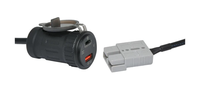 Stopkontak PD 45W Pengisi Daya QC3.0 18W Soket Pengisi Daya Mobil USB C 12V dengan Voltmeter LED dan Konektor Adaptor Daya 50A Kabel 2m