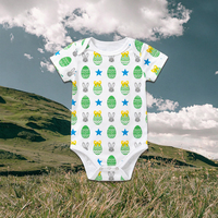 Combinaison en coton pour nouveau-né, vêtements d'été pour bébé, vente en gros en Indonésie, ODM, boutons, 0-3, 6-9, 9-12 mois, avec fermeture éclair double et motif animal