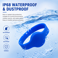 Bracelet en silicone NFC 13,56 MHz |   Bracelet RFID étanche avec code QR pour contrôle d'accès |   Bracelet de paiement intelligent pour les salles de sport