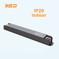 Alimentation LED à tension constante IP20 200w 24VDC 12VDC super petit pilote LED mince pour bandes lumineuses
