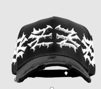 Topi Baseball Bordir 5 Panel Unisex Custom Pabrik, Topi Dandy, Ukuran Dapat Disesuaikan, Topi Barbas Mewah
