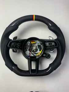 Volante de Cuero Personalizado de Fábrica para Volan Porch Cayenne Lenkrad Panamera <span class=keywords><strong>Taycan</strong></span> Macan 911, Motores para Volante - Product Image 2